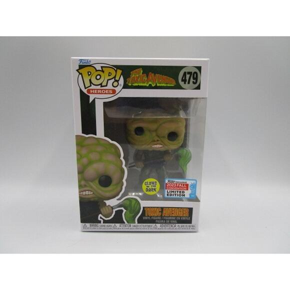 Funko Pop! Heroes Toxic Avenger #479 GITD Vinyl Figure 2023 NYC Fall Convention - Picture 1 of 5